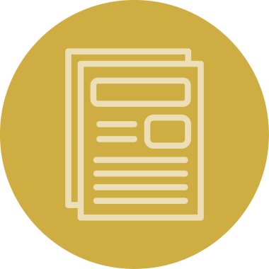 belge simgesi vektör illüstrasyonu