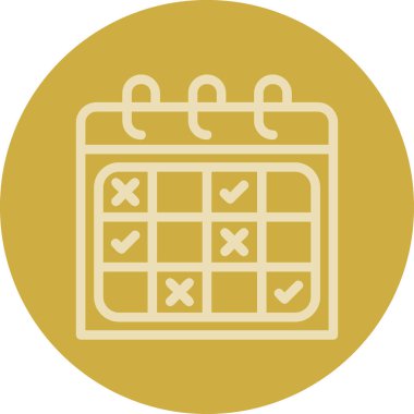 Takvim simgesi vektör illüstrasyonu