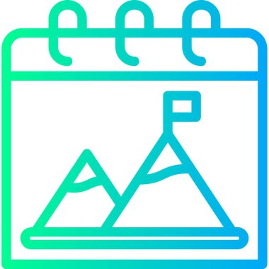 Takvim vektör simgesi, basit vektör illüstrasyonu