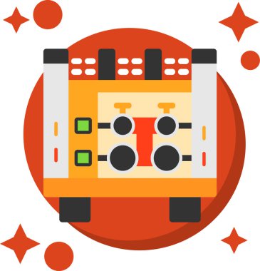 Sinema kamera simgesi, düz stil