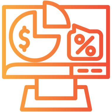 iş analiz çizelgesi simgesi ana hat biçiminde