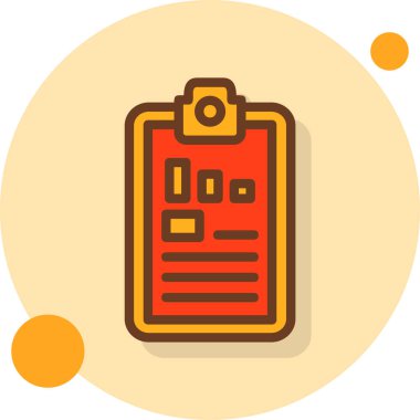 Kontrol listesi. Web simgesi basit illüstrasyon