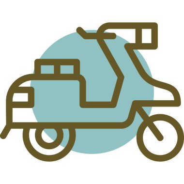 Motosiklet ikonu. web vektörü