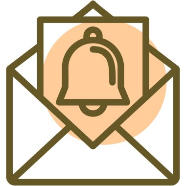 Bir posta kutusu simgesinin vektör illüstrasyonu