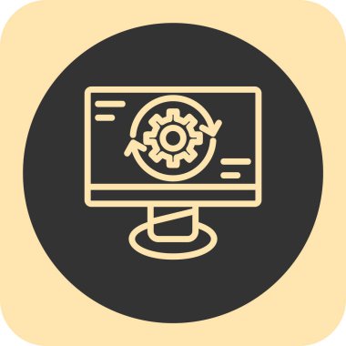 seo modern simgesinin vektör illüstrasyonu