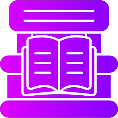 Kitap. Web simgesi basit illüstrasyon