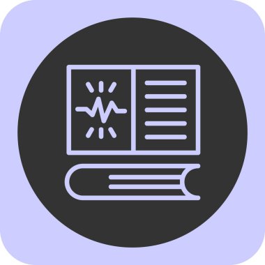 Belge modern simgesinin vektör illüstrasyonu