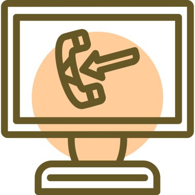 Bilgisayar simgesinin vektör illüstrasyonu