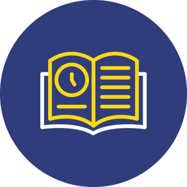 Kitap simgesinin vektör illüstrasyonu