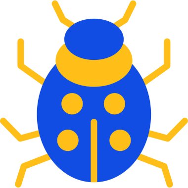 Böcek. Web simgesi basit illüstrasyon