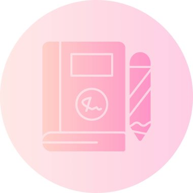 Kalem. Web simgesi basit illüstrasyon