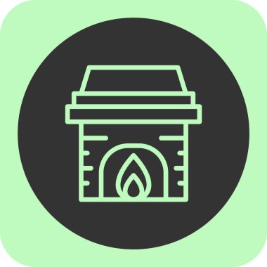 ateş simgesi soyut arkaplanda izole edildi