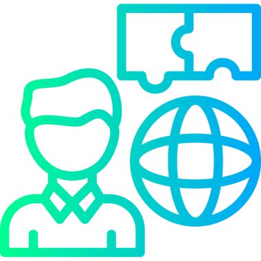 küresel iş insanları simgesi