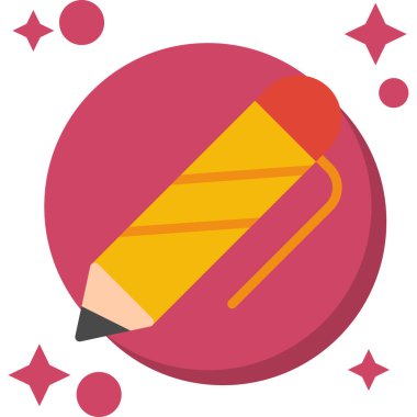 Kalem. Web simgesi basit illüstrasyon