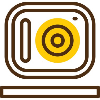 Müzik. Web simgesi basit illüstrasyon