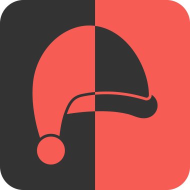 Beyaz arkaplanda siyah kurdeleli kırmızı ve siyah bir çanın vektör çizimi