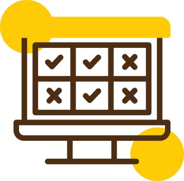 takvim simgesi renk özet vektörünü ayarla