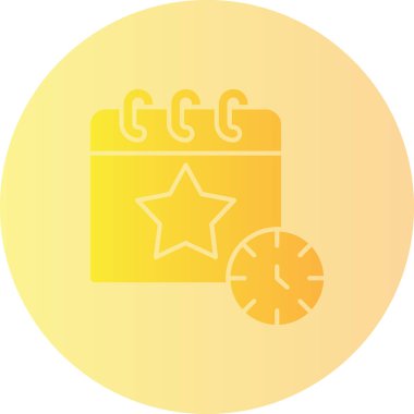 Takvim simgesi vektör illüstrasyonu