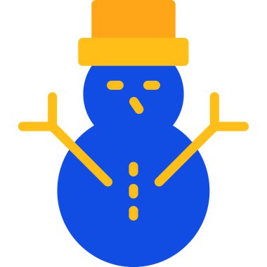 Yılbaşı kardan adam vektör çizim