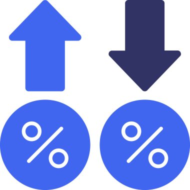 yüzde şeması, web simgesi basit tasarım