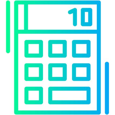 hesap makinesi simgesi vektör illüstrasyonu