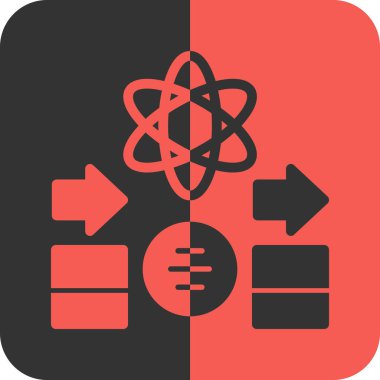 atom. Web simgesi basit illüstrasyon