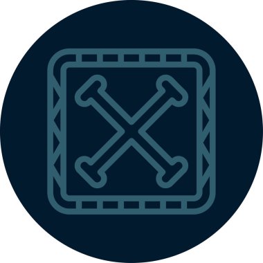 Bir b eksikliği simgesinin vektör çizimi