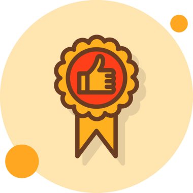 Rozet rozet simgesi modaya uygun izole edilmiş arkaplan