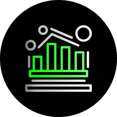 grafik ikonu vektör illüstrasyonu