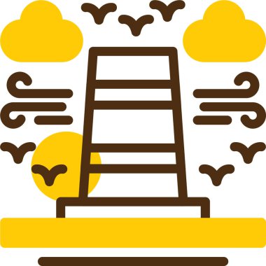 merdiven simgesi. vektör illüstrasyon