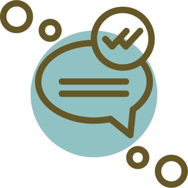 Konuş. Web simgesi basit illüstrasyon