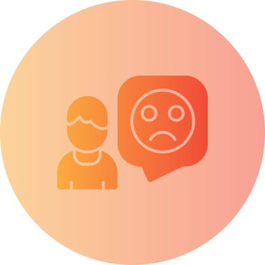 Üzücü. Web simgesi basit tasarım