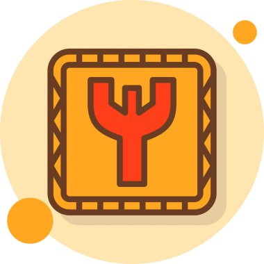 Modern bir simgenin vektör illüstrasyonu