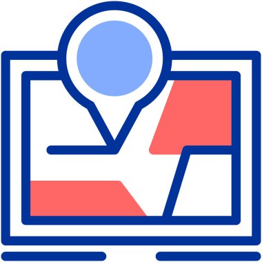 dizüstü bilgisayar web simgesi, vektör illüstrasyonu