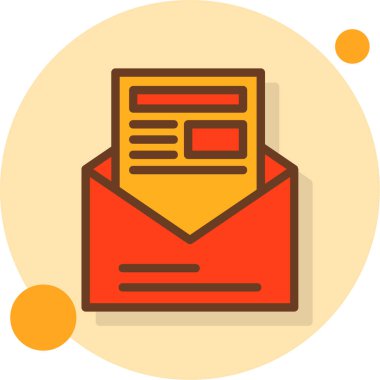 e-posta posta posta simgesi ana hat biçiminde