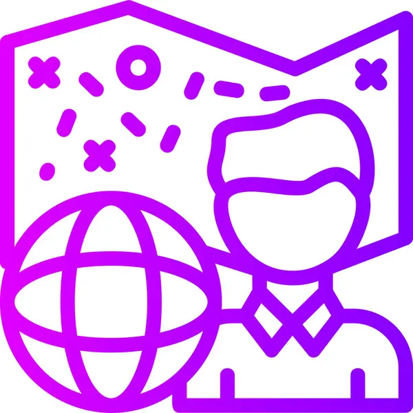 global iş web simgesi, vektör illüstrasyonu