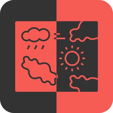 Bulut simgesi vektör illüstrasyonu