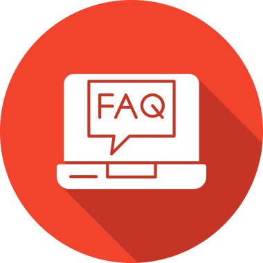 Soru işareti düz simge vektörü