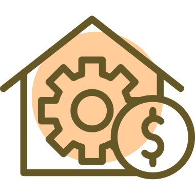 Para için. Web simgesi basit tasarım