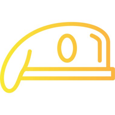 Şapka simgesi vektör illüstrasyonu