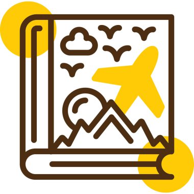 seyahat simgesi, vektör illüstrasyonu