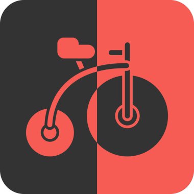 Bir bisikletin vektör çizimi