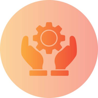 Modern dişli simgesinin vektör çizimi