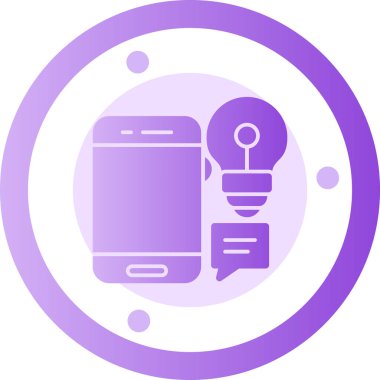 Akıllı telefon simgesinin vektör illüstrasyonu