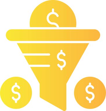 Dolar işareti simgesi, vektör illüstrasyonu