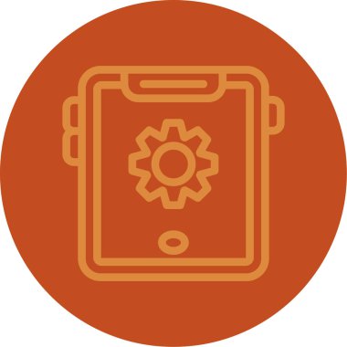 akıllı telefon simgesi vektör illüstrasyonu