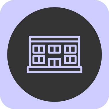 Bina. Web simgesi basit tasarım