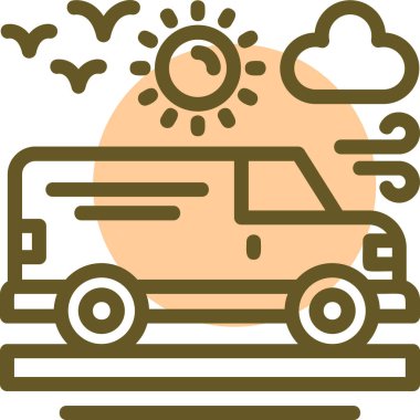 servis simgesi, vektör illüstrasyonu