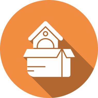 Ev. Web simgesi basit illüstrasyon