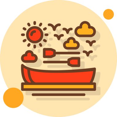 Sıcak içecek simgesi - taslak biçiminde